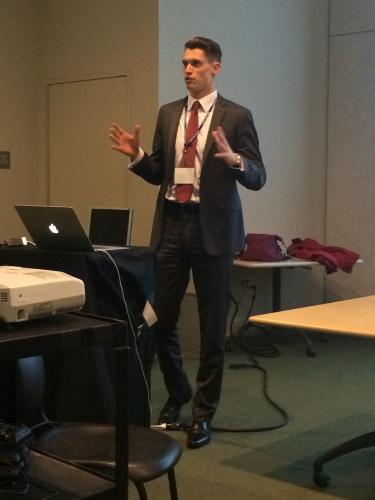 Photo of Eamonn McGuinty speaking at Yale Conference