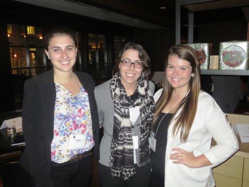 Three attendees of the 2015 Gryphons on Bay Street event