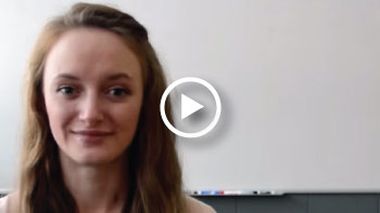 Madeline lands a job with help from the Career Centre