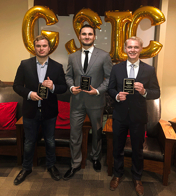 Andrew Hodgkinson, Luka Vulicevic, Mitch Riddell recognized with individual awards