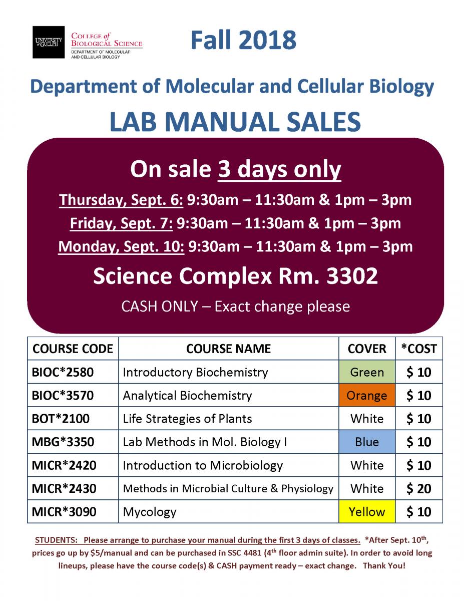 MCB Lab Manual Sales