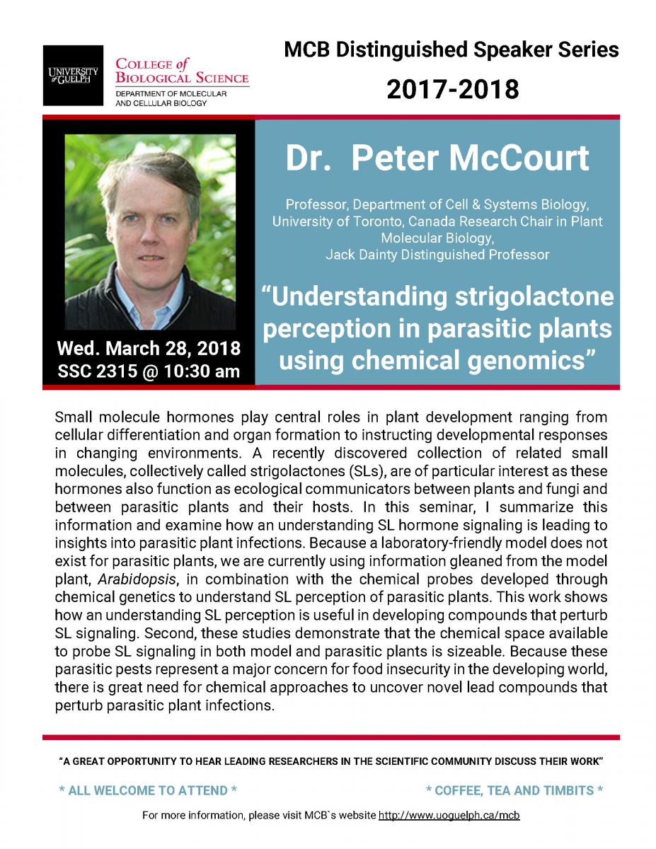 Dr. McCourt Seminar Poster