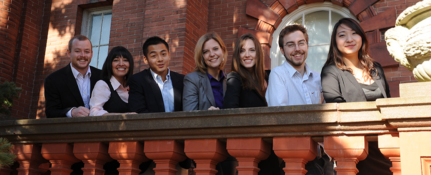 Students outside of macdonald institute