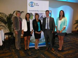Photo of Anne Wilcock, Kota Dang, Megan MacIvor, Connor Butt and Sara Merlini