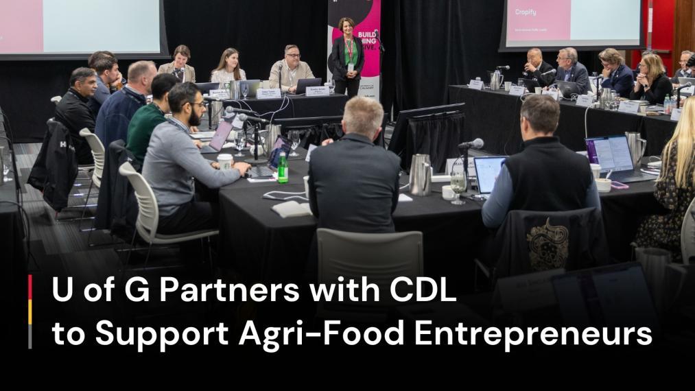 founders at a CDL event, discussing around a table