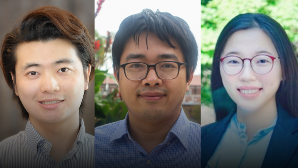 photo of three new fare faculty members side by side