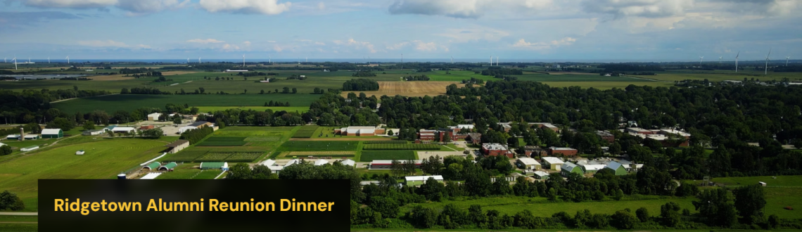 photo of a drone shot of Ridgetown campus