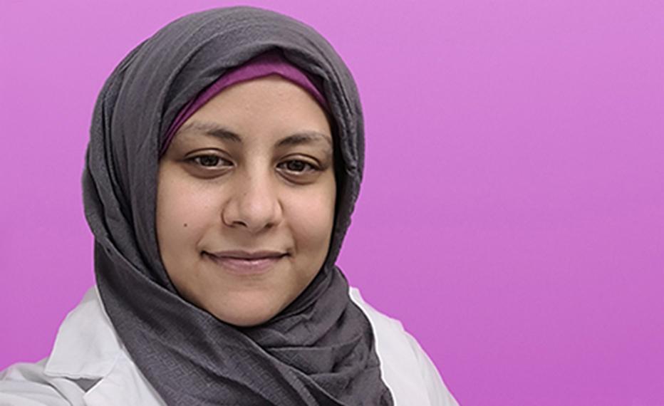 Head shot of Hala Amer.