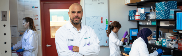 Paul Spagnuolo in his lab