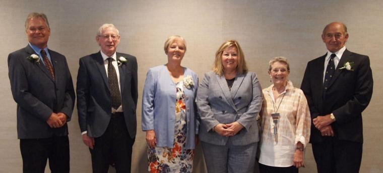 L-R: Paul Kelly, Patrick Lynch, Patricia Shewen, Minister Lisa Thompson, Patricia Mighton, James Rickhard.