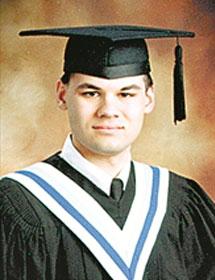 Graduation photo of Brandon Singh.