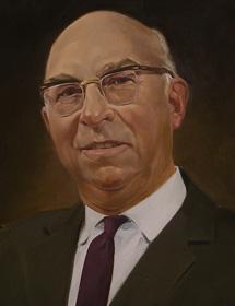 Painted headshot portrait of Gordon Frederick Townsend.