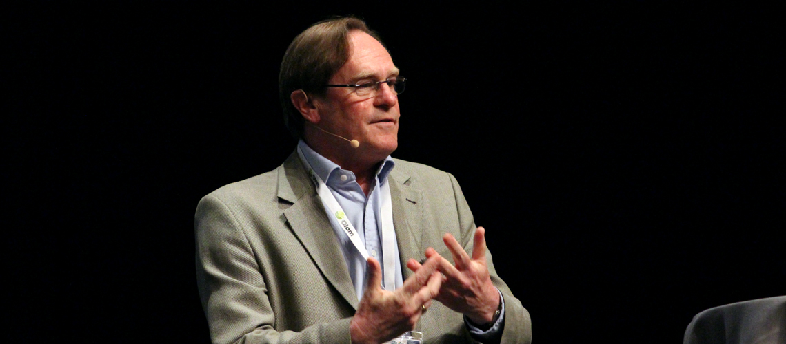 Chris Brett presents at the IFAMA conference.