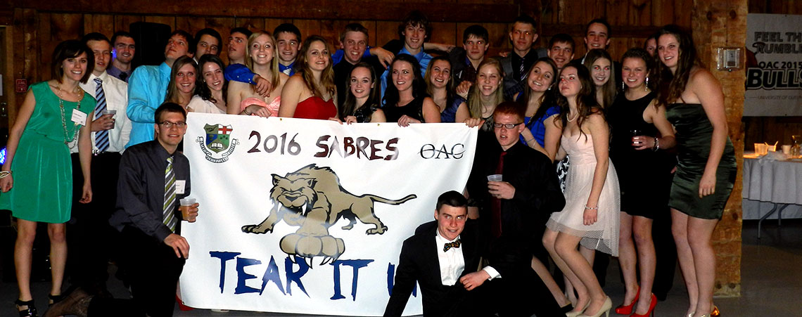 Class of 2016 with their banner