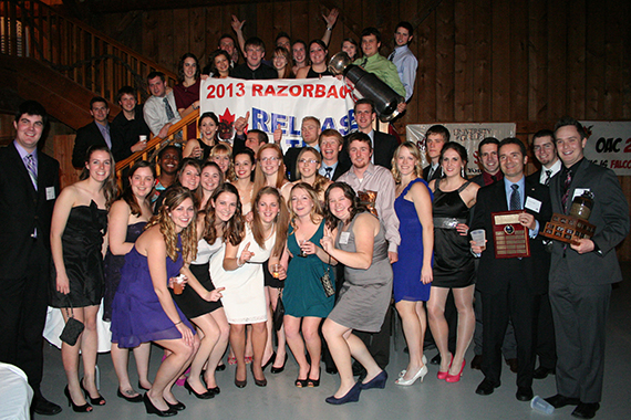 Class of 2013 with their banner