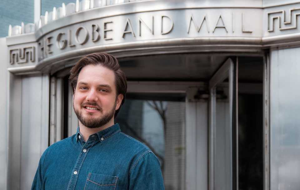 Guelph graduate Matt French is an art director at The Globe and Mail newspaper.