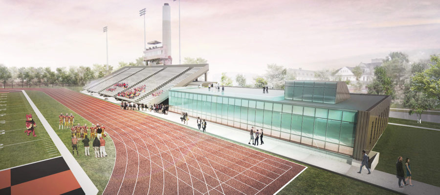 New football facility at U of G is privately funded by Angel Gabriel Foundation.