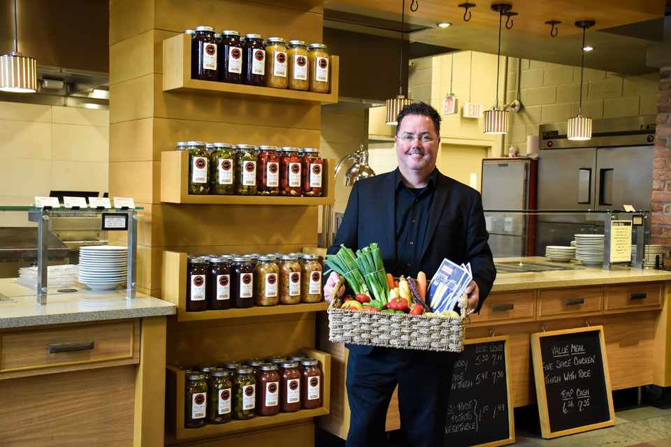 Mark Kenny sources goods to serve staff, students and faculty fresh and local food at the University of Guelph