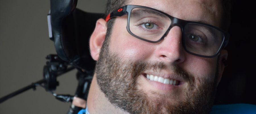 Smiling and bearded Drew Cumpson