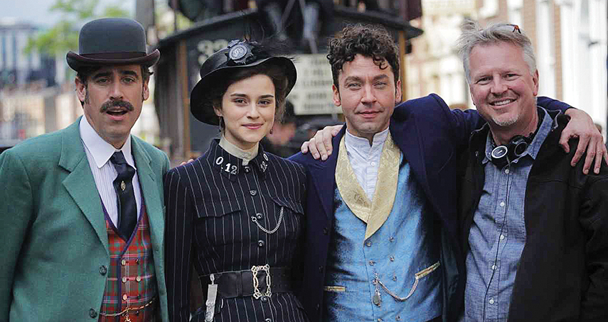 David Hoselton on set