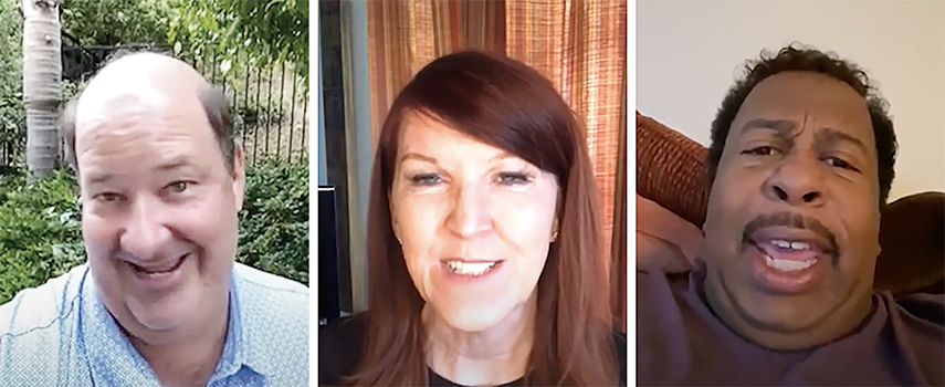 Brian Baumgartner, Kate Flannery, Leslie David Baker - Cast members from the acclaimed television series "The Office".