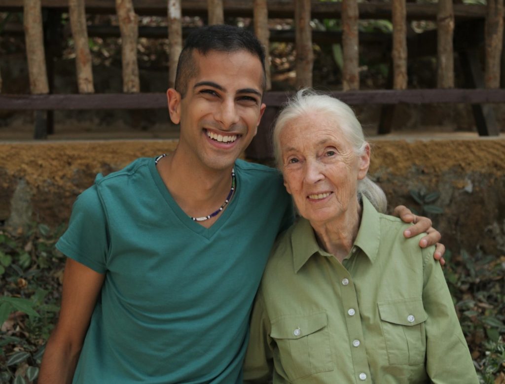 man and woman smile at camera