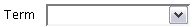 The Term dropdown menu