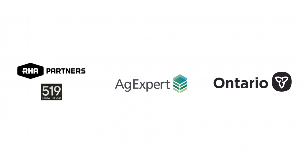RHA Partners / 519 Growth Fund, AgExpert and Ontario Ministry of Agriculture Food and Rural Affairs logos