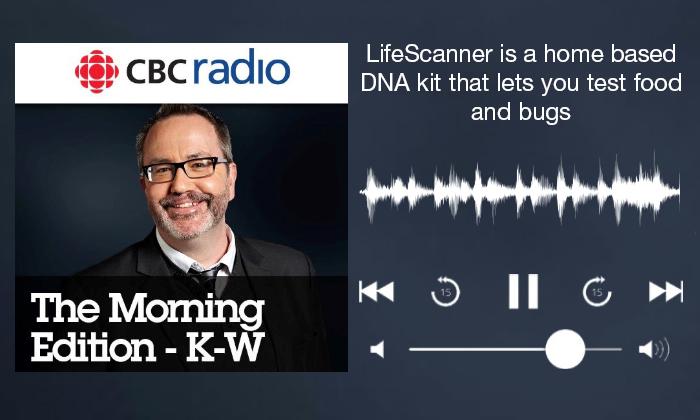 CBC Radio 'The Morning Edition - K-W' podcast playing LifeScanner interview