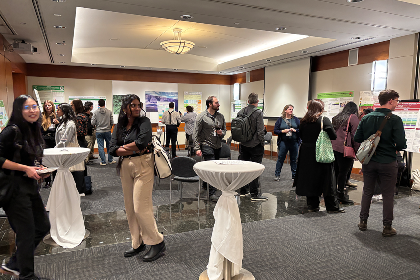 Infographics on Display at Cultivating Resilience Summit Reception.