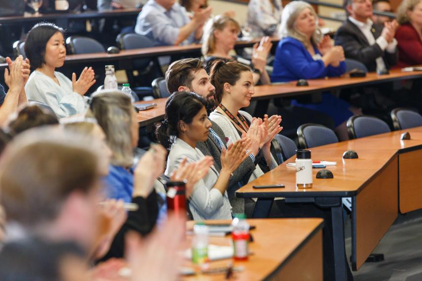 Audience at the 2019 Gryphon's LAAIR Pitch Competition