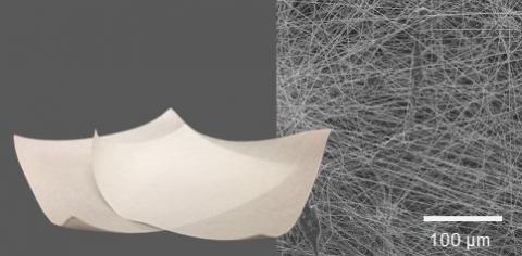 Antimicrobial nonwoven membrane
