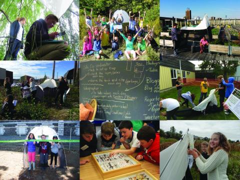 A collage of photos showing different aspects of the program