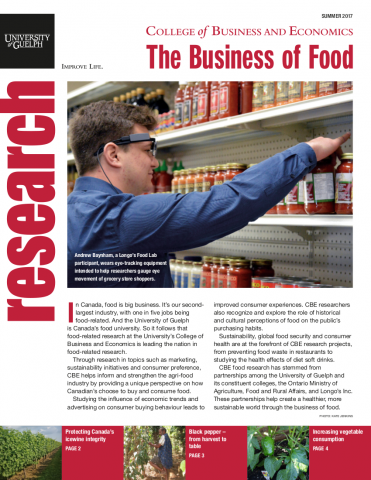Cover of Research Magazine - The Business of Food