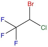 An image of the halothane formula