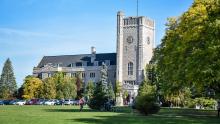 Johnston Hall on a summer day.