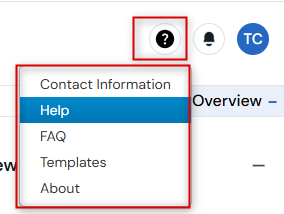 Screenshot of help materials from the Navigation Bar