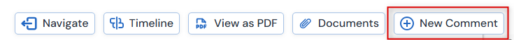 Screenshot of new comment button
