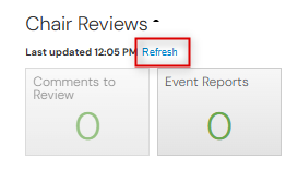 Screenshot of chair review tiles