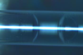 Liquid separated into 2 different liquid phases