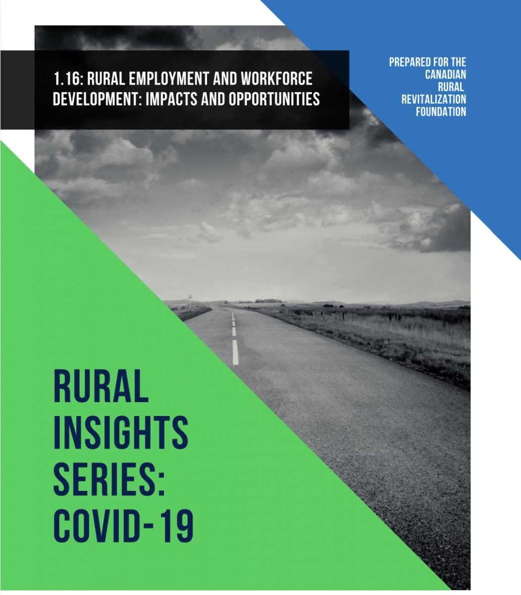 Open road image on cover page of CRRF Rural Insights Employment