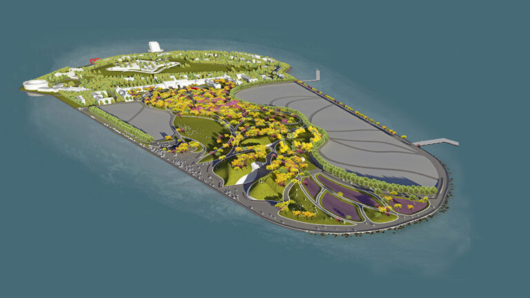 Master Plan digital image of Governor's Island Park and Public Spaces