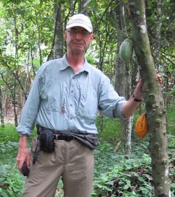 Photo of John FitzSimons in the forest