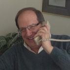 Robert Hilton on the telephone