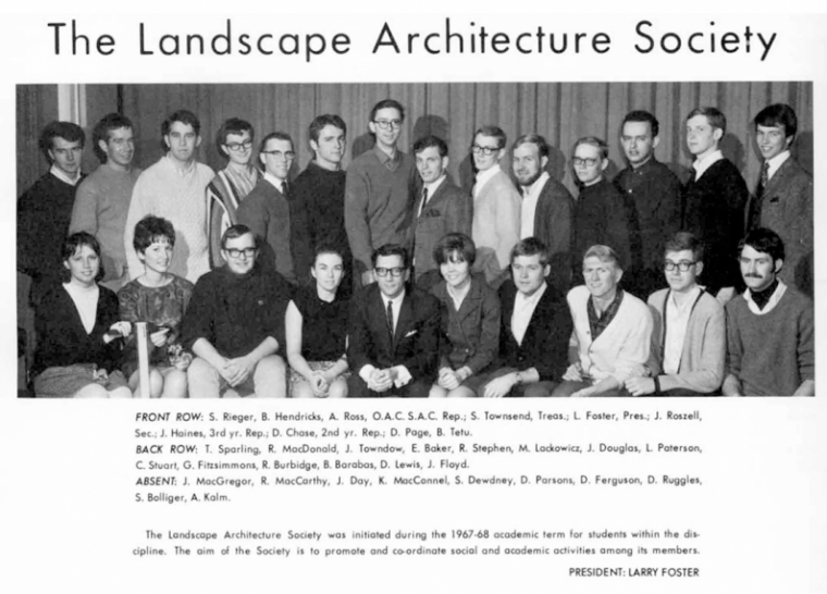 Group photo of Landscape Architecture Society