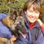 Wendy McWilliam with a dog