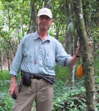 Photo of John FitzSimons in the forest