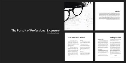 Cover of "The Pursuit of Professional Licensure" Handbook