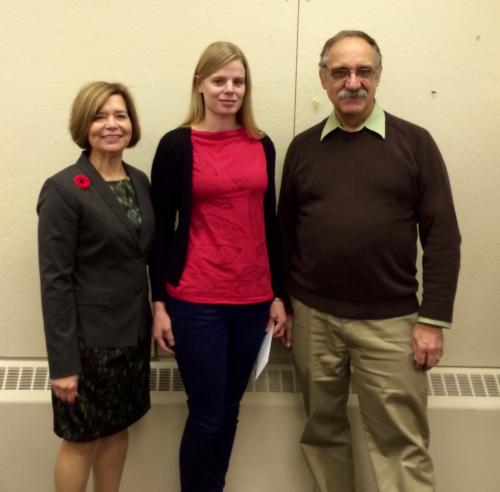 Cecelia Paine, Emily French and Larry Harder