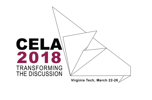 CELA '18 Origami Logo.  CELA 2018 Transforming the Discussion